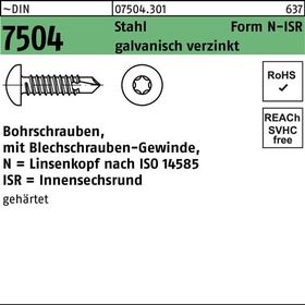 Bohrschraube DIN 7504 ISR N 5,5x60-T25 Stahl galv.verz. 250St. - VPE: 250