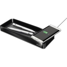 Leitz Stifteschale Duo Colour 53650095 Qi-Ladegerät schwarz