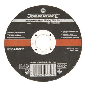 Silverline - Robuste Metallschlitzscheibe, flach