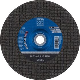 Trennscheibe SG STEEL D230mm x2,9mm gekr.STA Bohr.22,23mm PFERD - VPE: 25