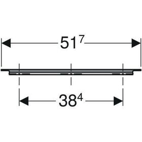 Geberit Möbelgriff iCon 517x19x33mm verchromt