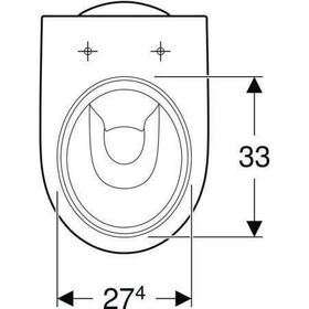Geberit Stand-Tiefspül-WC RENOVA Abgang vertikal, teilgeschlossen weiß