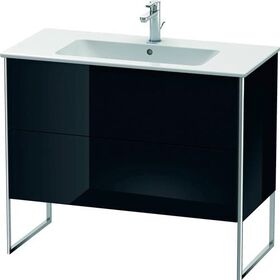 Duravit Waschtischunterbau XSQUARE 832x1010x478mm schwarz hochglanz
