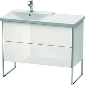 Duravit Waschtischunterbau XSQUARE Be links 805x1010x473mm weiß hochglanz