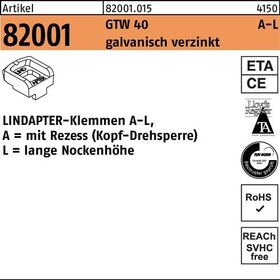 Klemmen R 82001 GTW 40 LM 16/11,0 galv.verz. 1 Stück LINDAPTER