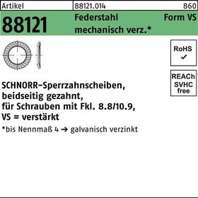 Sperrzahnscheibe R 88121 beids.gez. VS5x9x1 Federst. mech.verz. 250St. SCHNORR - VPE: 250