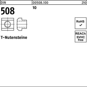 T-Nutenstein DIN 508 M4x 5 10 25 Stück - VPE: 25