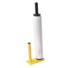 Handabroller für Stretchfolien Metall gelb