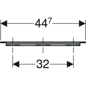 Geberit Möbelgriff iCon 447x19x33mm weiß matt