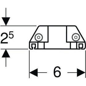 Geberit Steckdosenelement m ComfortLight-Modul für WTU 1050-1200mm