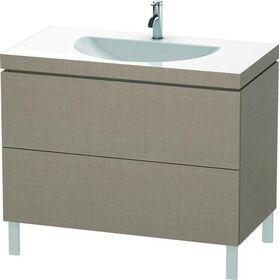 Duravit Möbelwaschtisch L-CUBE 1000x540mm o Überlauf 1 Hahnloch leinen