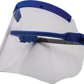 Elektrikerschutzschild glasklar,m.Helmhalterung 500x250mm