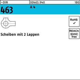 Scheibe DIN 463 2 Lappen 21 A 4 10 Stück - VPE: 10