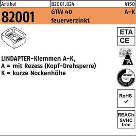 Klemmen R 82001 GTW 40 KM 10/4,0 feuerverz. 1 Stück LINDAPTER