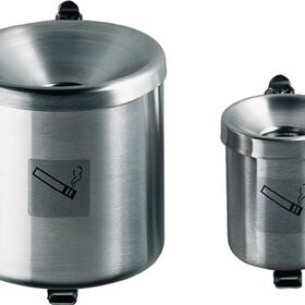 Sicherheitswandascher Ø110xH120mm silberfarbig m.Kippvorrichtung TKG