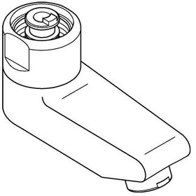 Auslauf chr Länge 77mm