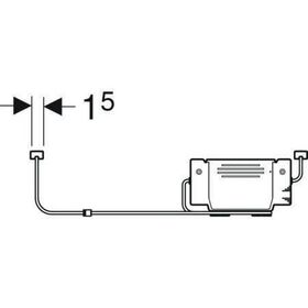 Geberit Lichtleiste iCon f Schublade links und rechts Länge 350mm