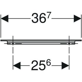 Geberit Möbelgriff iCon 367x19x33mm lava matt