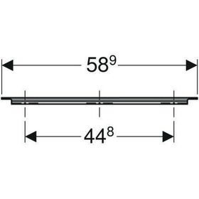 Geberit Möbelgriff iCon 589x19x33mm lava matt
