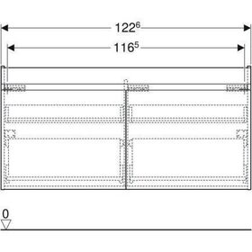 Geberit WT-Unterschrank RENOVA PLAN f D-WT 1300x606x446mm Lack lava matt
