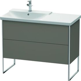Duravit Waschtischunterbau XSQUARE Be li 805x1010x473mm fla grey seidenmatt