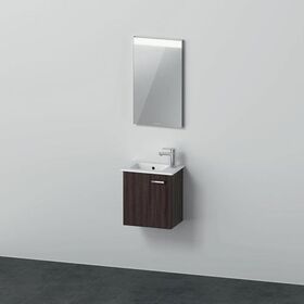 Duravit Badmöbel-Set XBASE 430 Spieg. G Türansch li kastanie dunkel