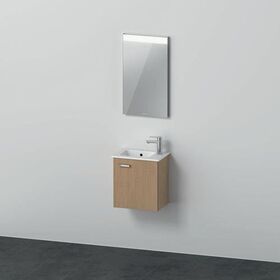 Duravit Badmöbel-Set XBASE 430 Spieg. G Türansch re europ. eiche