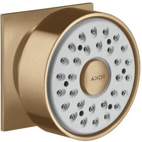 Seitenbrause 1jet AXOR DN 15, eckige Rosette brushed bronze