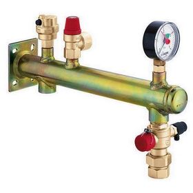 Caleffi Gefäß-Anschlussgruppe Fixcal 335 St 3/4Zollx3 b m Schnellkupplung bis 20