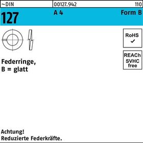 Federring DIN 127 B 6 A 4 100 Stück - VPE: 100