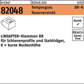 Klemme R 82048 GTW 40 BR 20/7,0 Temperguss feuerverz. 1 Stück LINDAPTER