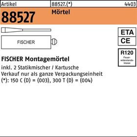 Montagemörtel R 88527 150 C(D) 10 Stück FISCHER - VPE: 10