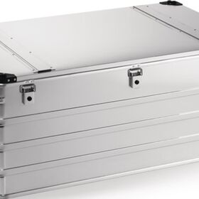 Aluminiumbox L1192xB790xH515mm 415l m.Klappverschluss u.Stapelecken
