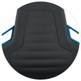 Arbeitsdrehstuhl Nexxit Gleiter Kunstlederpolster schwarz Griff blau 450-600mm