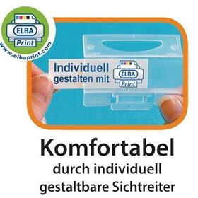 ELBA Doppelordner 100551836 75mm für 2xDIN A5 quer Altpapier schwarz