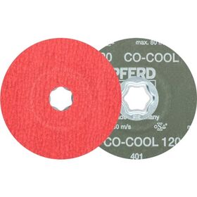 Fiberscheibe COMBICLICK CO-COOL D.115mm K.120 INOX/Alu.Keramikkorn PFERD - VPE: 25