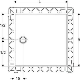 Geberit Duschfläche SETAPLANO weiß-alpin 1200x1200mm