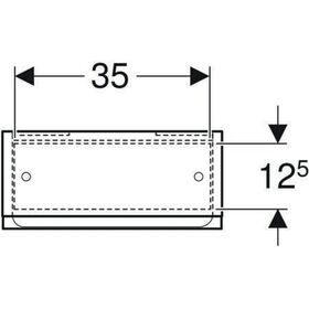 Geberit Hängeschrank RENOVA PLAN 700x390x173mm Lack lava matt