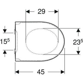 Geberit WC-Sitz iCon m Absenkautomatik und Quick-Release weiß