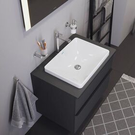 Duravit Einbauwaschtisch D-NEO 600x435mm o ÜL ohne Hahnlochbank weiß WG
