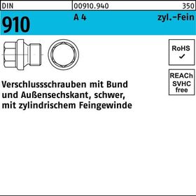 Verschlußschraube DIN 910 Bund/Außen-6-kt M18x 1,5 A 4 1 Stück