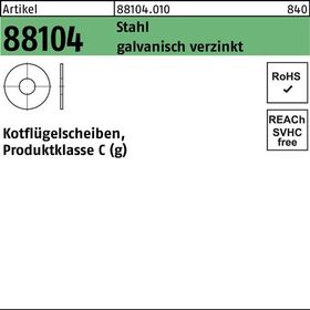 Kotflügelscheibe R 88104 8,4x35x1,5 Stahl galv.verz. 200 Stück - VPE: 200