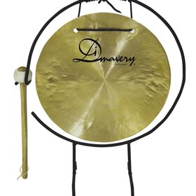 DIMAVERY Gong, 25cm mit Ständer/Klöppel