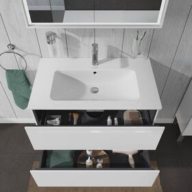 Duravit Waschtischunterbau L-CUBE 820x481x550mm weiß hochglanz