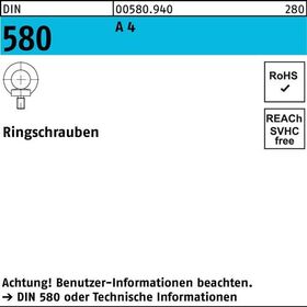 Ringschraube DIN 580 M30 A 4 1 Stück
