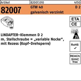 Klemmen R 82007 GTW 40 D2 M16/13 - 20 galv.verz. 1 Stück LINDAPTER