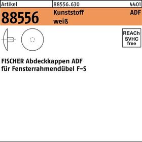 Abdeckkappe R 88556 ADF 12 Ku. weiß 100 Stück FISCHER - VPE: 100