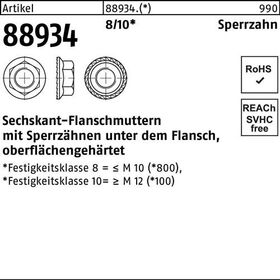 Sechskantflanschmutter R 88934 Sperrzahn M6 8 500 Stück - VPE: 500