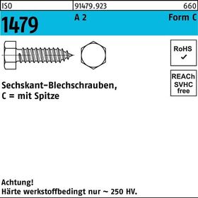 Blechschraube ISO 1479 Spitze/6-kt C 4,2x 38 A 2 500 Stück - VPE: 500