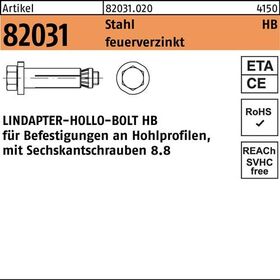 Hohlraumdübel R 82031 6-ktschraube HB 16-3 (120/71) 8.8 feuerverz. 1Stück